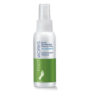 Foot Works Spray Desodorante para Pies vit. E 100ml Avon