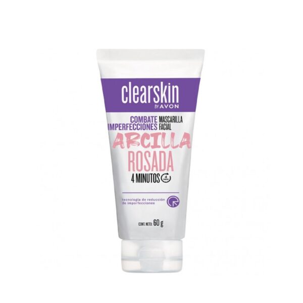 Mascarilla Arcilla rosada Combate Imperfecciones 60g Avon Mascarilla Arcilla rosada Combate Imperfecciones 60g Avon