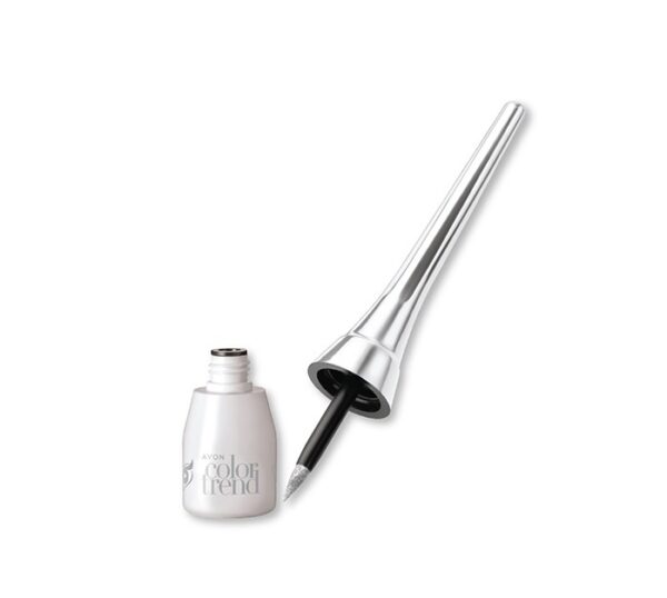 Delineador Líquido Ojos Color Trend Plata Metálico 3ml Avon Delineador Líquido Ojos Color Trend Plata Metálico 3ml Avon