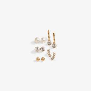 Aretes Esferas Cristal 5 pares yanbal